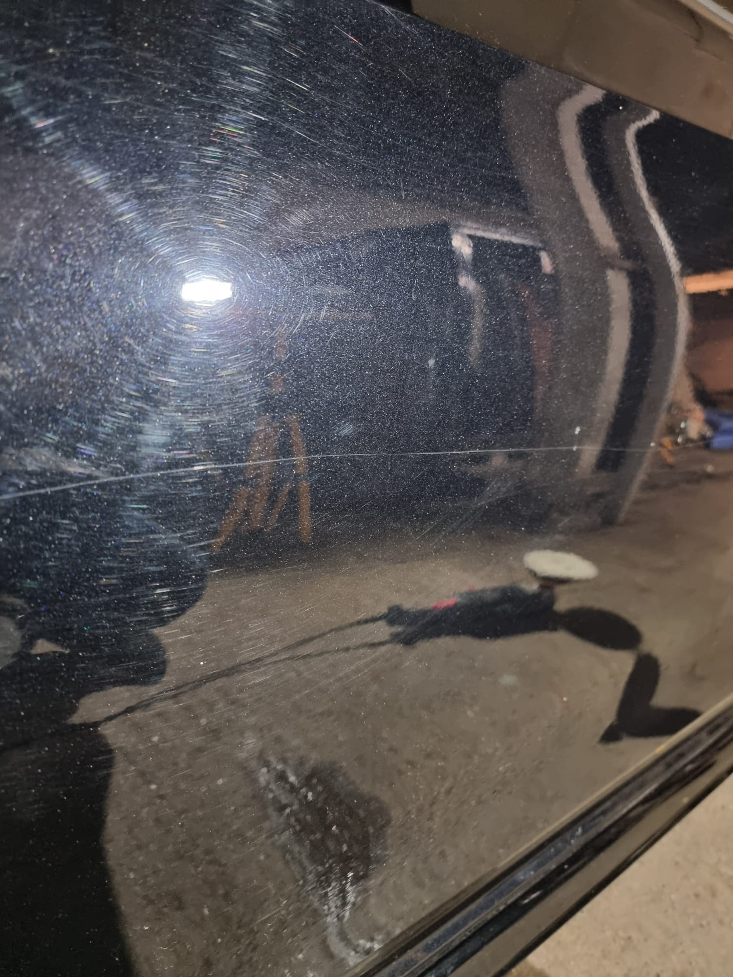 Paint before polishing