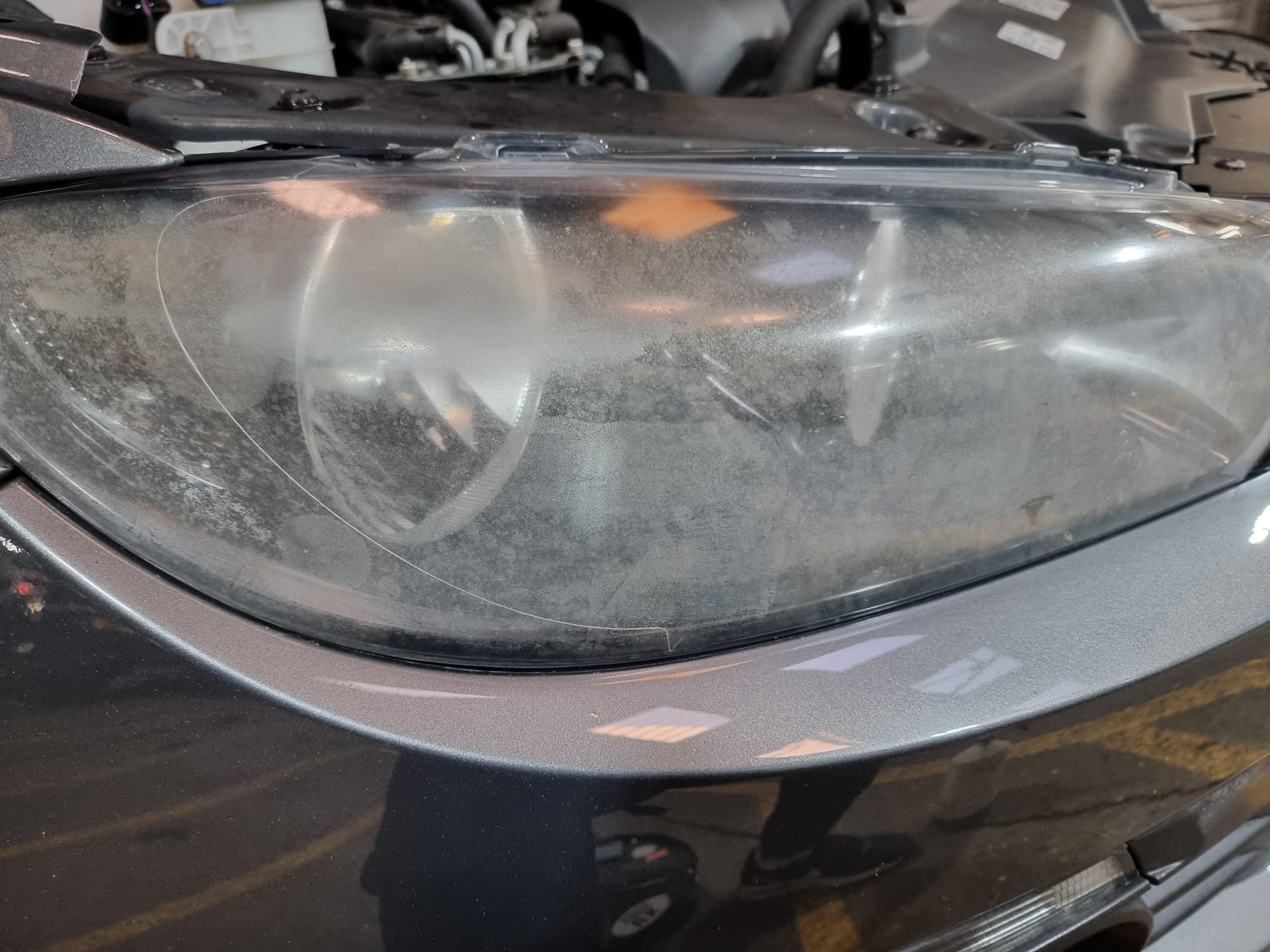 Plastic before restoration
